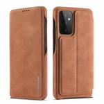 For Samsung Galaxy A52 5G / 4G LC.IMEEKE Hon Ancient Series Horizontal Flip Leather Case with Holder & Card Slot(Brown)