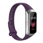For Samsung Galaxy Fit SM-R370 Silicone Glossy Nail Button Watch Band(Dark Purple)