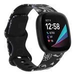 For Fitbit Versa 3 Printing Watch Band, Size:L(G)