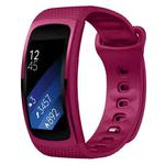 For Samsung Gear Fit2 Pro Silicone Watch Band, Size:L(Purple)