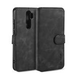 For Xiaomi Redmi Note 8 Pro DG.MING Retro Oil Side Horizontal Flip Case with Holder & Card Slots & Wallet(Black)