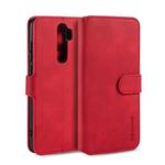 For Xiaomi Redmi Note 8 Pro DG.MING Retro Oil Side Horizontal Flip Case with Holder & Card Slots & Wallet(Red)