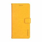 For Asus ROG Phone 5 idewei Crazy Horse Texture Horizontal Flip Leather Case with Holder & Card Slots & Wallet(Yellow)