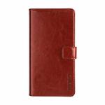 For Meizu 18 idewei Crazy Horse Texture Horizontal Flip Leather Case with Holder & Card Slots & Wallet(Brown)