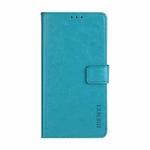 For OPPO A94 idewei Crazy Horse Texture Horizontal Flip Leather Case with Holder & Card Slots & Wallet(Sky Blue)