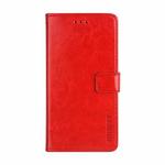 For TCL 10 SE idewei Crazy Horse Texture Horizontal Flip Leather Case with Holder & Card Slots & Wallet(Red)