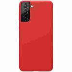 For Samsung Galaxy S21+ 5G NILLKIN Feeling Series Liquid Silicone Anti-fall Mobile Phone Protective Case(Red)