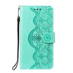 For Motorola Moto G Play (2021) Flower Vine Embossing Pattern Horizontal Flip Leather Case with Card Slot & Holder & Wallet & Lanyard(Green)