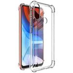 For Motorola Moto E7 Power IMAK All-inclusive Shockproof Airbag TPU Case with Screen Protector(Transparent)