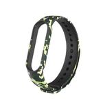 For Xiaomi Mi Band 6 (CA8856) Colored Drawing Silicone Watch Band(Camouflage Green)