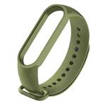 For Xiaomi Mi Band 6 (CA8856) Solid Color Silicone Watch Band(Army Green)