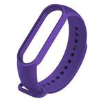 For Xiaomi Mi Band 6 (CA8856) Solid Color Silicone Watch Band(Purple)