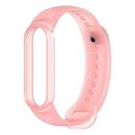 For Xiaomi Mi Band 6 (CA8856) Silicone Translucent Watch Band(Pink)