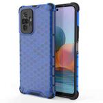 For Xiaomi Redmi Note 10 Pro Shockproof Honeycomb PC + TPU Case(Blue)