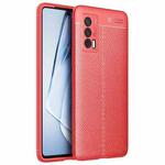 For vivo iQOO Neo5 Litchi Texture TPU Shockproof Case(Red)