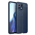 For Xiaomi Mi 11 Lite Litchi Texture TPU Shockproof Case(Blue)
