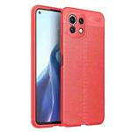 For Xiaomi Mi 11 Lite Litchi Texture TPU Shockproof Case(Red)