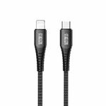 JOYROOM ST-C04 2.4A Type-C to 8 Pin Braided Charging Cable，Cable Length： 1.2m(Black)