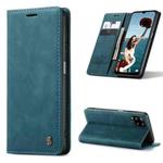 For Samsung Galaxy A12 CaseMe 013 Multifunctional Horizontal Flip Leather Case with Holder & Card Slot & Wallet(Blue)