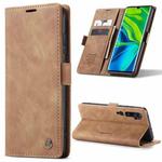 For Xiaomi CC9 Pro CaseMe 013 Multifunctional Horizontal Flip Leather Case with Holder & Card Slot & Wallet(Brown)