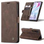 For Xiaomi CC9 Pro CaseMe 013 Multifunctional Horizontal Flip Leather Case with Holder & Card Slot & Wallet(Coffee)