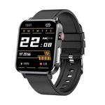 E86 1.7 inch TFT Color Screen IP68 Waterproof Smart Watch, Support Blood Oxygen Monitoring / Body Temperature Monitoring / AI Medical Diagnosis, Style: TPU Strap(Black)