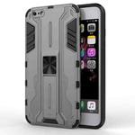 Supersonic PC + TPU Shock-proof Protective Case with Holder For iPhone 6 Plus & 6s Plus(Gray)