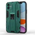 Supersonic PC + TPU Shock-proof Protective Case with Holder For iPhone 11(Green)