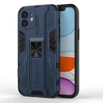 Supersonic PC + TPU Shock-proof Protective Case with Holder For iPhone 11(Dark Blue)