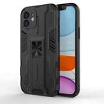 For iPhone 12 Pro Max Supersonic PC + TPU Shock-proof Protective Case with Holder(Black)