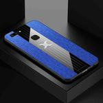 For Vivo X20 XINLI Stitching Cloth Texture Shockproof TPU Protective Case(Blue)