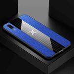 For Vivo X21 UD XINLI Stitching Cloth Texture Shockproof TPU Protective Case(Blue)