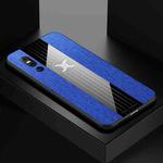 For Vivo X27 XINLI Stitching Cloth Texture Shockproof TPU Protective Case(Blue)