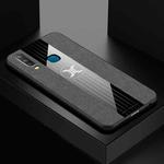 For Vivo Y3 / Y17 XINLI Stitching Cloth Texture Shockproof TPU Protective Case(Gray)