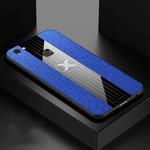 For Vivo V7 / Y75 XINLI Stitching Cloth Texture Shockproof TPU Protective Case(Blue)
