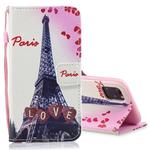 For iPhone 11 Horizontal Flip Leather Case with Holder & Card Slots & Wallet(Love Tower)