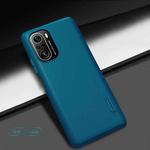 For Xiaomi Redmi K40 / K40 Pro / K40 Pro+ NILLKIN Frosted Concave-convex Texture PC Protective Case(Peacock Blue)