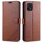 For vivo Y52s AZNS Sheepskin Texture Horizontal Flip Leather Case with Holder & Card Slots & Wallet(Brown)