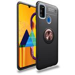 For Galaxy M30s Lenuo Shockproof TPU Case with Invisible Holder(Black Gold)