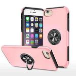 Magnetic Ring Kickstand Shockproof Phone Case For iPhone 6(Rose Gold)