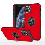 For iPhone 11 Pro Magnetic Ring Kickstand Shockproof Phone Case (Red)