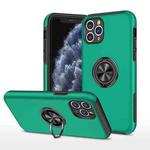 For iPhone 11 Pro Magnetic Ring Kickstand Shockproof Phone Case (Dark Green)