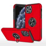 For iPhone 11 Pro Max Magnetic Ring Kickstand Shockproof Phone Case (Red)