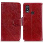 For Alcatel 1L (2021) Nappa Texture Horizontal Flip Leather Case with Holder & Card Slots & Wallet(Red)