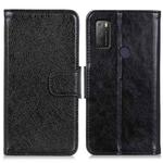 For Alcatel 1S (2021) Nappa Texture Horizontal Flip Leather Case with Holder & Card Slots & Wallet(Black)