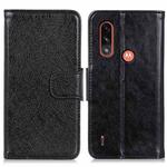 For Motorola Moto E7 Power (2021) Nappa Texture Horizontal Flip Leather Case with Holder & Card Slots & Wallet(Black)