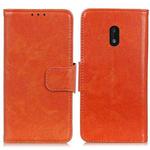 For Nokia C1 Plus Nappa Texture Horizontal Flip Leather Case with Holder & Card Slots & Wallet(Orange)