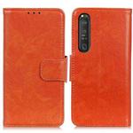 For Sony Xperia 1 III Nappa Texture Horizontal Flip Leather Case with Holder & Card Slots & Wallet(Orange)