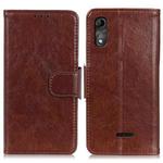 For Wiko Y51 Nappa Texture Horizontal Flip Leather Case with Holder & Card Slots & Wallet(Brown)