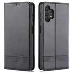 For Samsung Galaxy A32 5G AZNS Magnetic Calf Texture Horizontal Flip Leather Case with Card Slots & Holder & Wallet(Black)